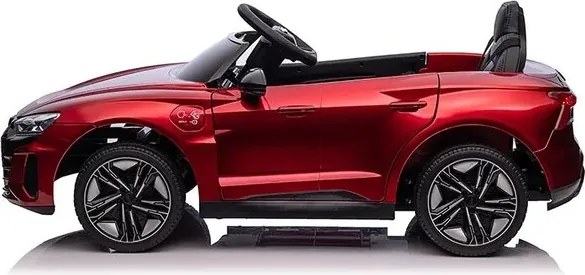 Carro elétrico para crianças Audi RS e-tron GT 12V com Pneus de borracha Vermelho