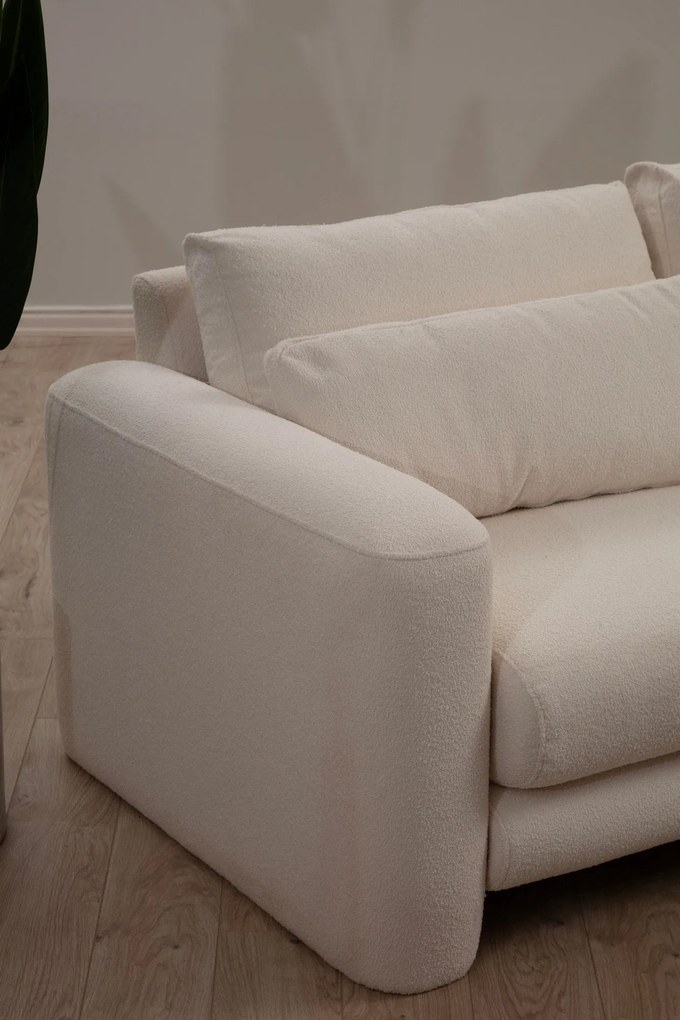 Sofá de Canto Lily – Creme – 290 x 165 cm