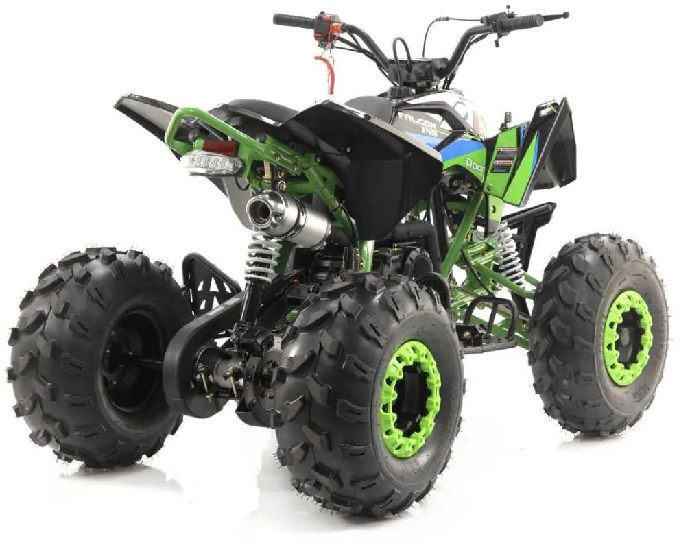 Moto infantil 4 RFZ Falcon Gasolina 140cc R8 semi-automático Verde