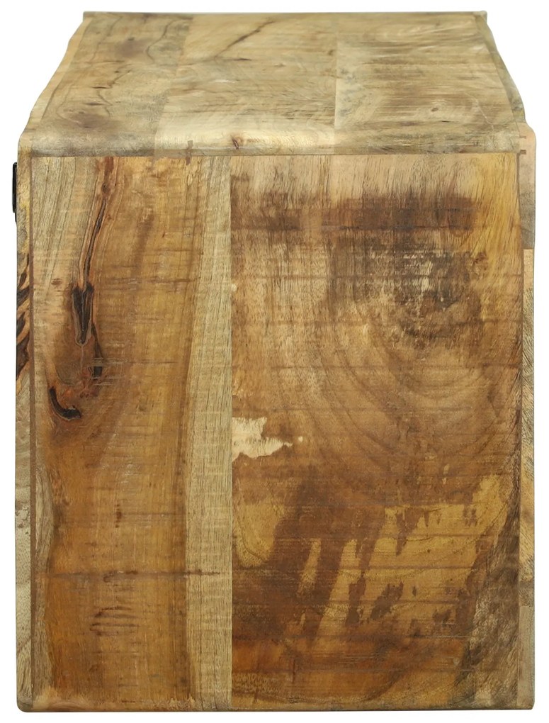 Armário de TV 100x32x36 cm Madeira Maciça de Mangueira