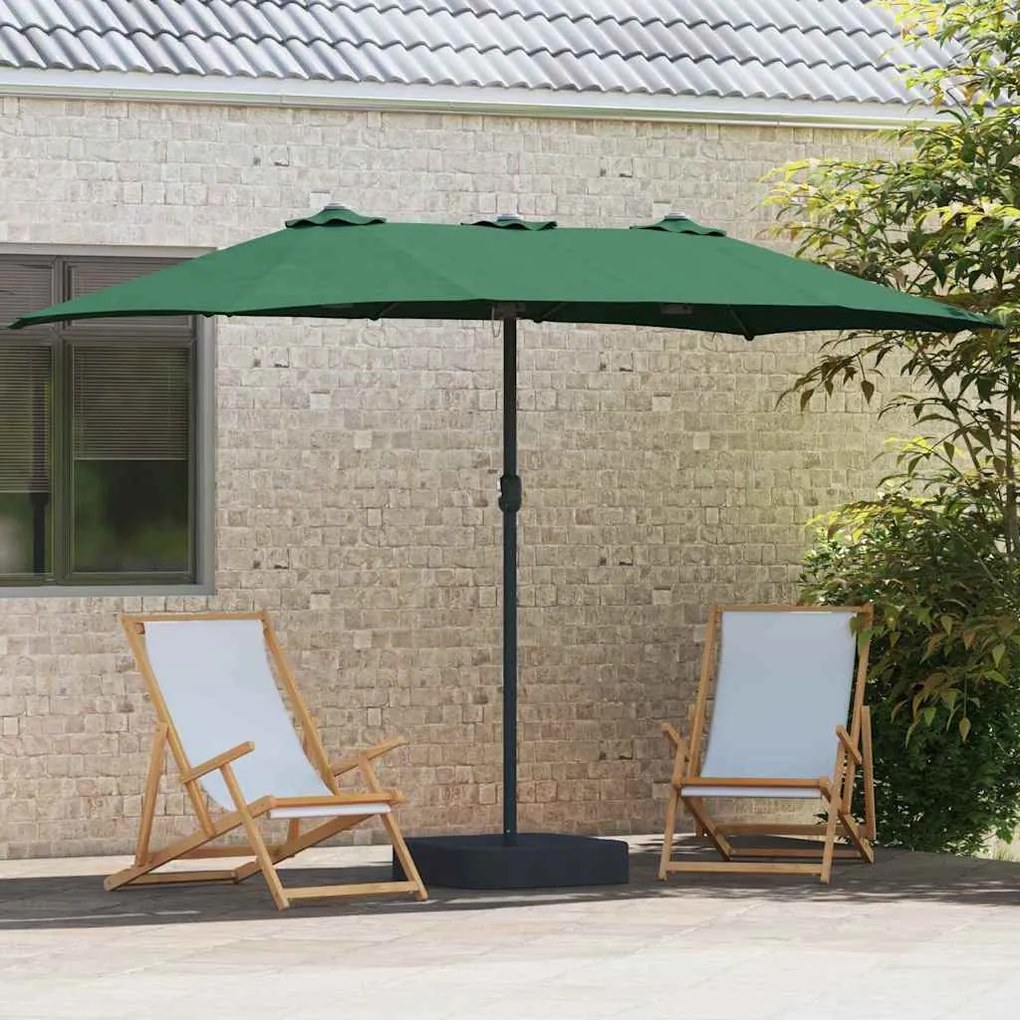Guarda-sol de Jardim Verde 385 x 209 x 244 cm tecido