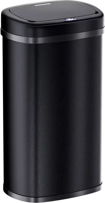 Caixote do lixo com sensor em aço inoxidável 58L preto