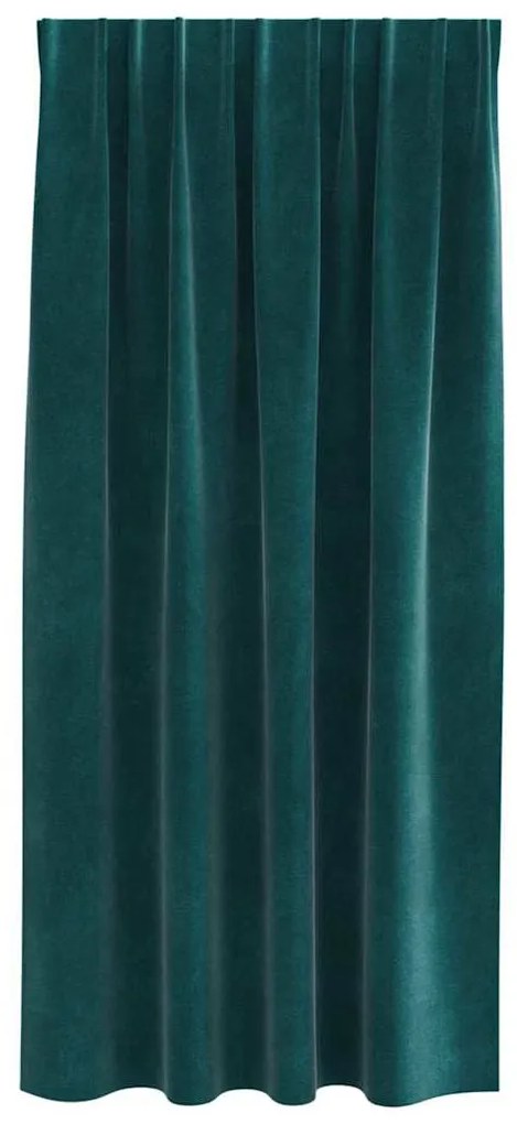Cortinas Blackout vidaXL com fita superior 2 pcs Veludo Verde Escuro