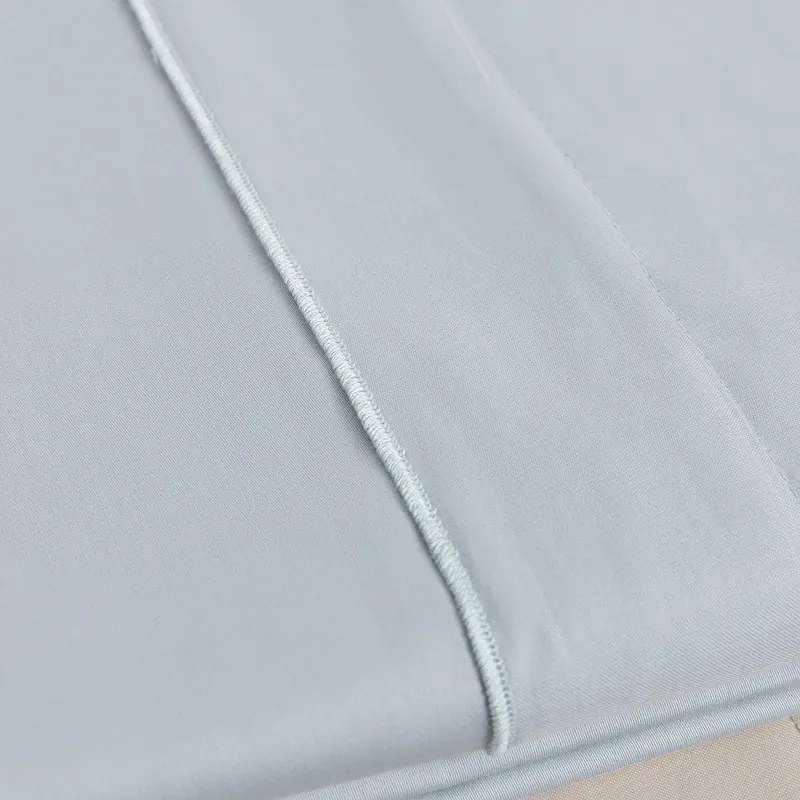 Jogo de lençóis 100% algodón cetim 300 fios: Verde cama 150cm - 1 lençol superior 240 x 290 cm + 1 lençol capa ajustável 150 x 200 + 30 cm + 2 fronhas almofadas 50x70 cm