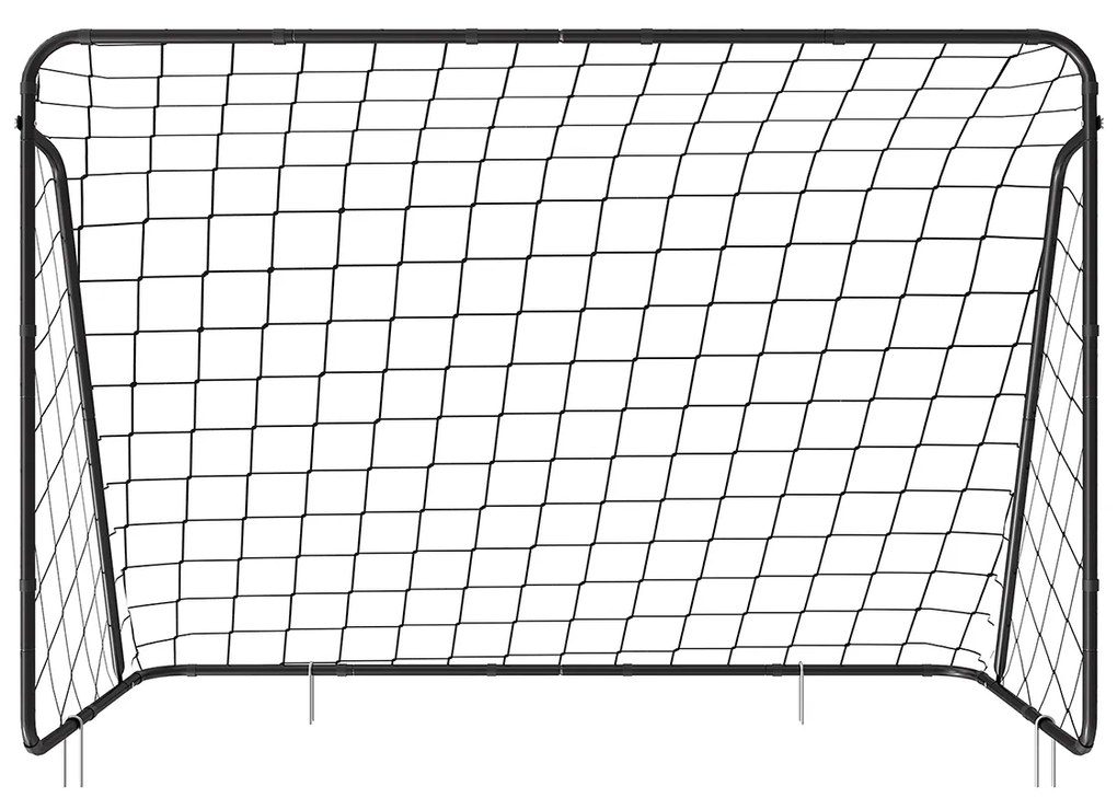 Baliza de futebol para crianças 300 x 120 x 205 cm Preta