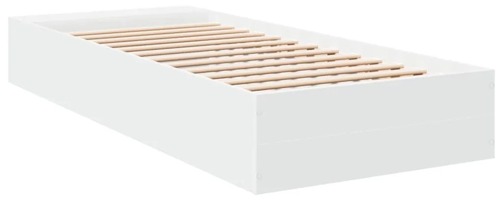 Estrutura de cama 100x200 cm derivados de madeira branco