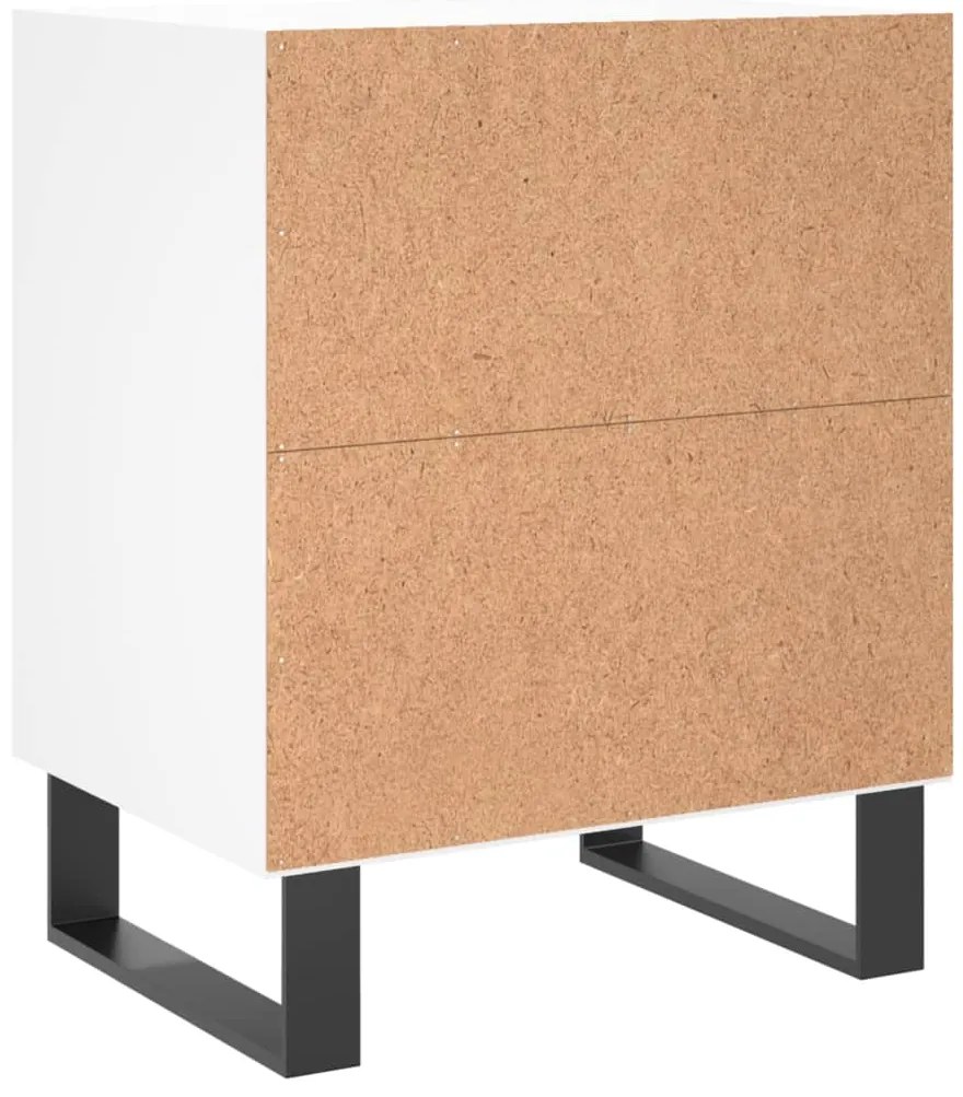 Mesa de cabeceira 40x30x50 cm derivados de madeira branco