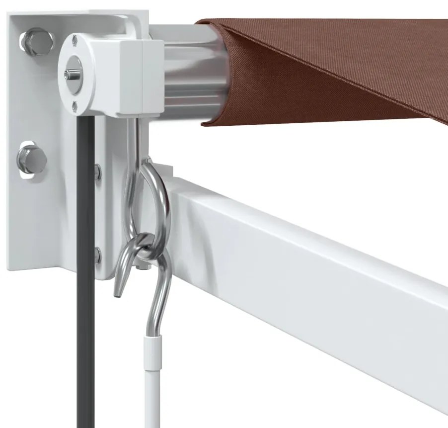 Toldo retrátil automático 400x300 cm castanho
