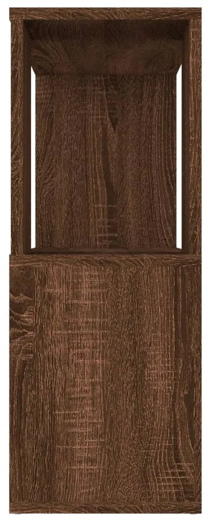 Estante/divisória 80x24x63 cm carvalho castanho