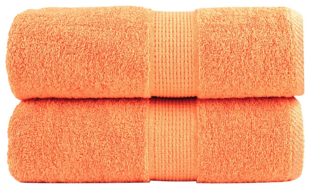 Toalhas de bidé premium SOLUND 2 pcs 30x50 cm 600 gsm laranja