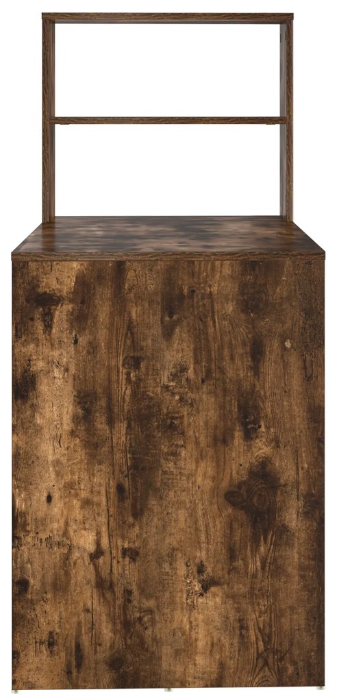Secretária com Armazenamento Castanho Fumado 113x54x120 cm Madeira Eng