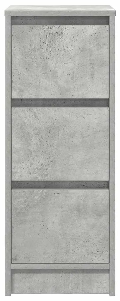 Aparador 29,5x34x76 cm derivados de madeira cinza cimento