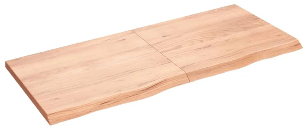 vidaXL Prateleira de parede 140x60x(2-4) cm carvalho tratado castanho