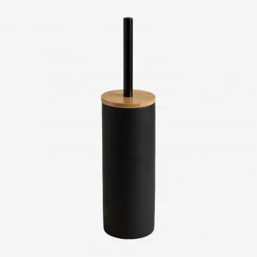 Escova Sanitária De Cerâmica E Bambu Elvan Preto - Sklum