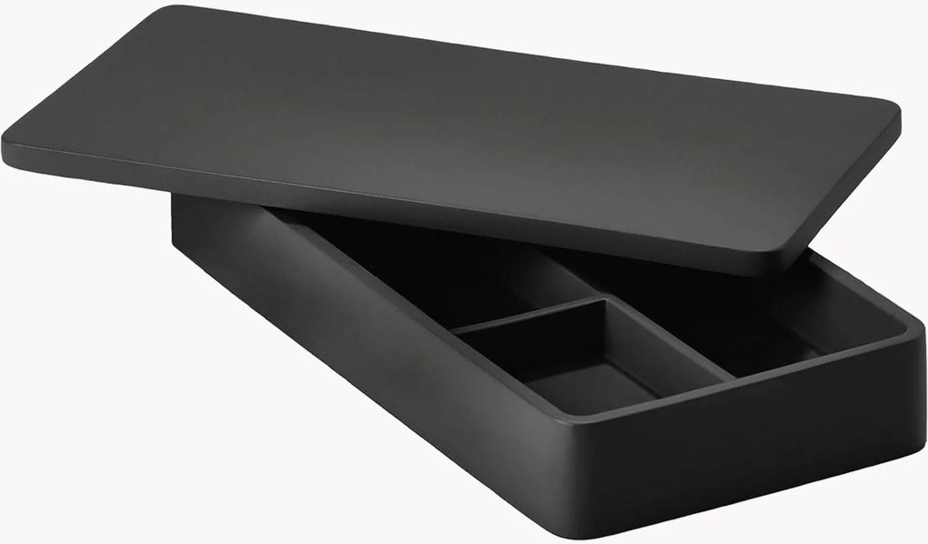 Organizador de secretária com tampa Pebble Black