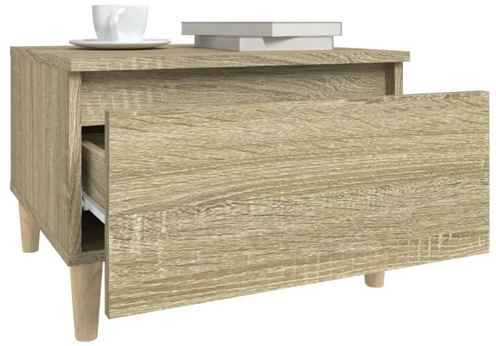 Mesa de apoio 50x46x35 cm derivados de madeira carvalho sonoma