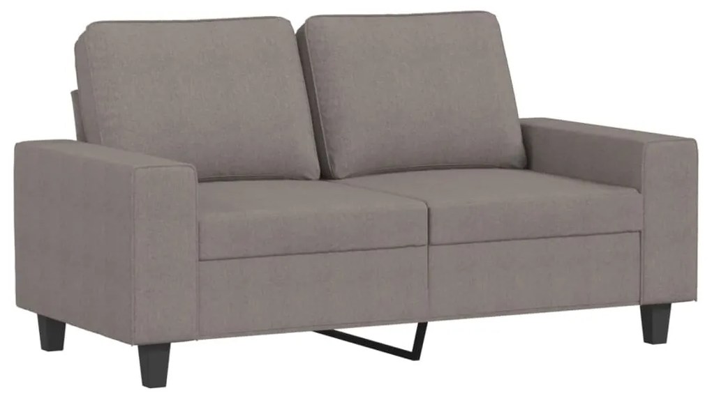 4 pcs conjunto de sofás tecido cinzento-acastanhado