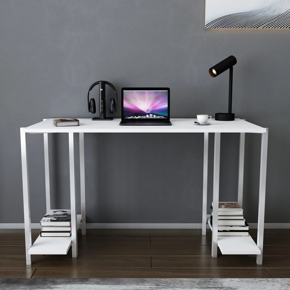 Secretária Academy – Branco – 125,2 cm x 60 cm x 73,8 cm