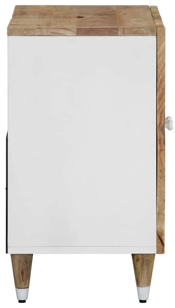 Armário para lavatório 62x33x58 cm madeira de mangueira maciça