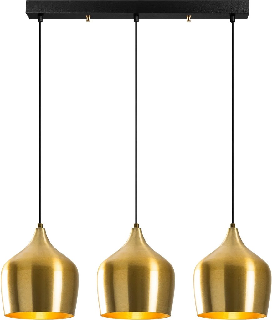Candeeiro de Teto Dodo – Dourado – 72 x 22 cm
