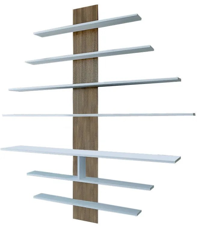 Unidade TV Zebra – Branco/Nogueira – 160x160x30 cm
