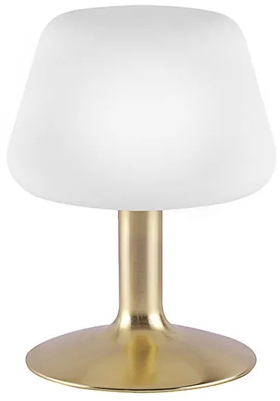 Candeeiro de mesa em latão com dimmer tátil de 3 níveis incl. LED - Tilly Moderno