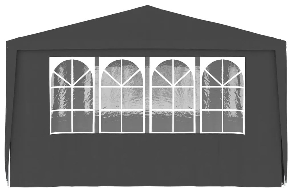 Tenda festas com paredes laterais 4x6m 90g/m² antracite