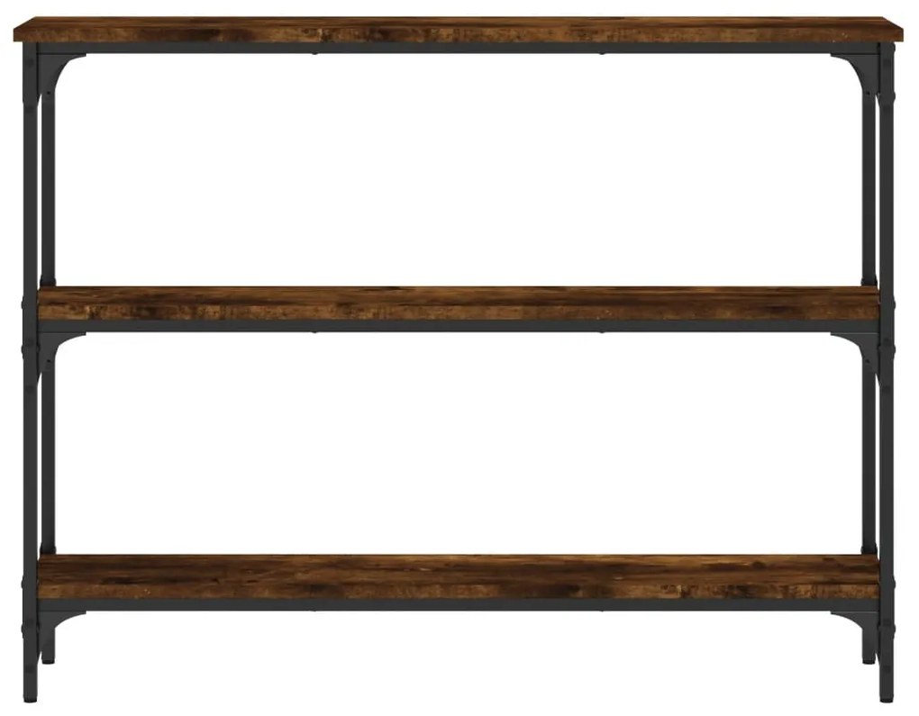 Mesa consola 100x22,5x75cm derivados de madeira carvalho fumado