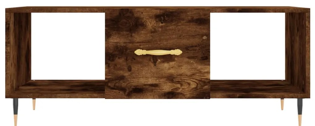 Mesa de centro 102x50x40 cm derivados madeira carvalho fumado