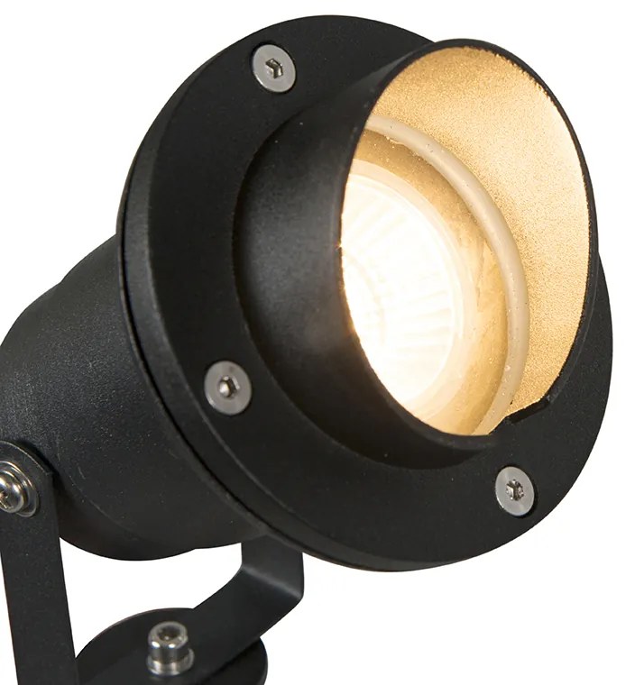 LED Foco de jardim inteligente preto IP65 com Wi-Fi GU10 - Done Moderno