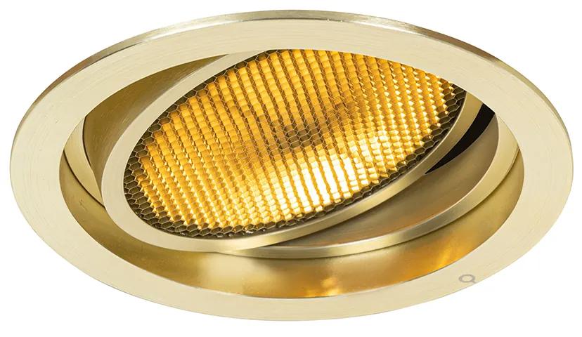 Spot moderno embutido dourado ajustável - Coop 111 Honey Moderno