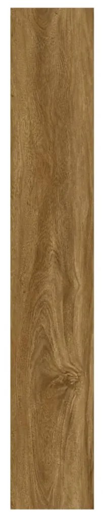 Painel de parede c/ aspeto de madeira 2,06 m² PVC castanho
