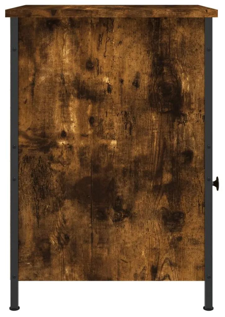 Mesa de cabeceira 40x42x60 cm derivados madeira carvalho fumado