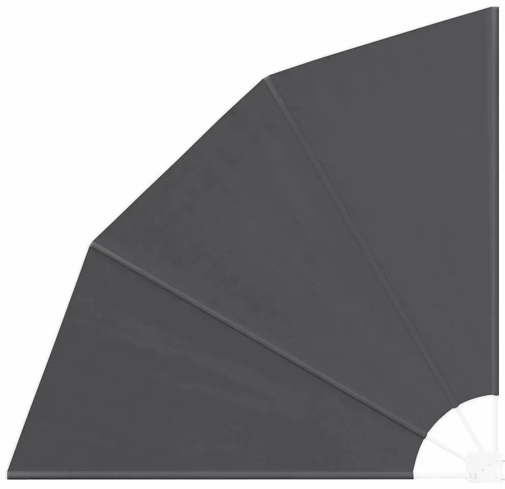 vidaXL Tela de Privacidade para Varanda Preto 160 x 160 cm Poliéster