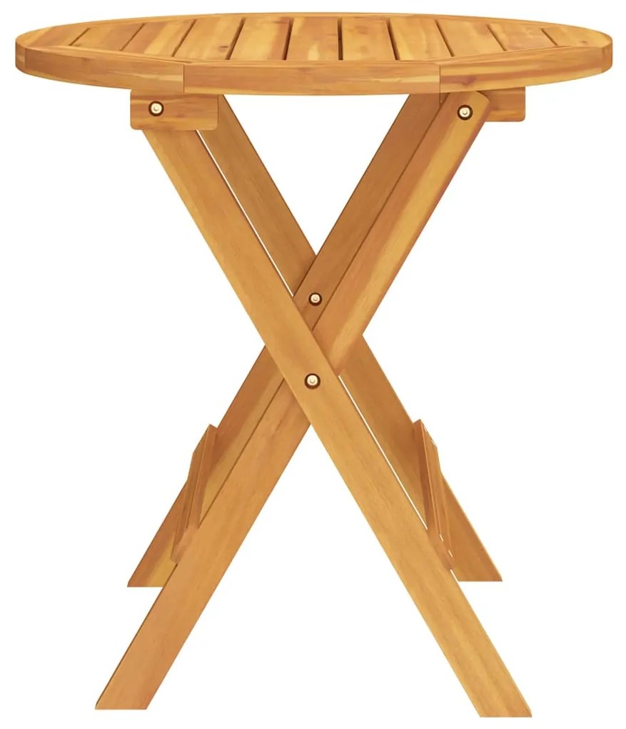 Mesa de bistrô Ø46x47 cm madeira de acácia maciça