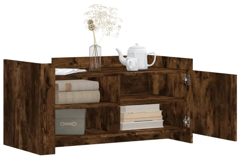 Mesa de centro 100x50x50cm derivados de madeira carvalho fumado