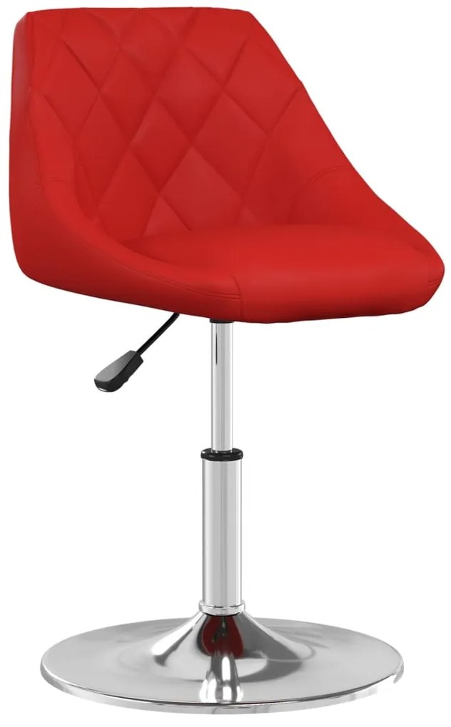 vidaXL Banco de bar couro artificial vermelho tinto