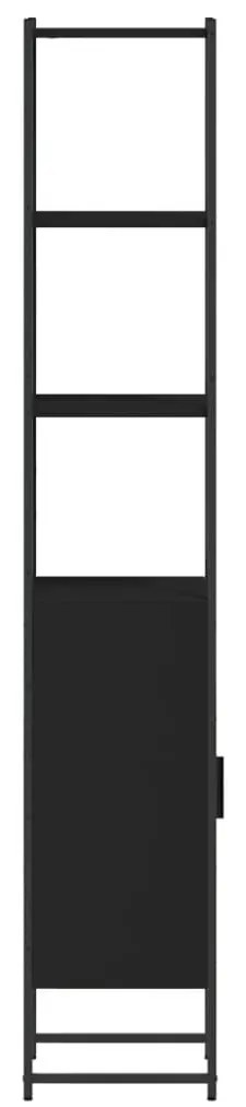 Armário casa de banho 33x33x185,5 cm derivados de madeira preto