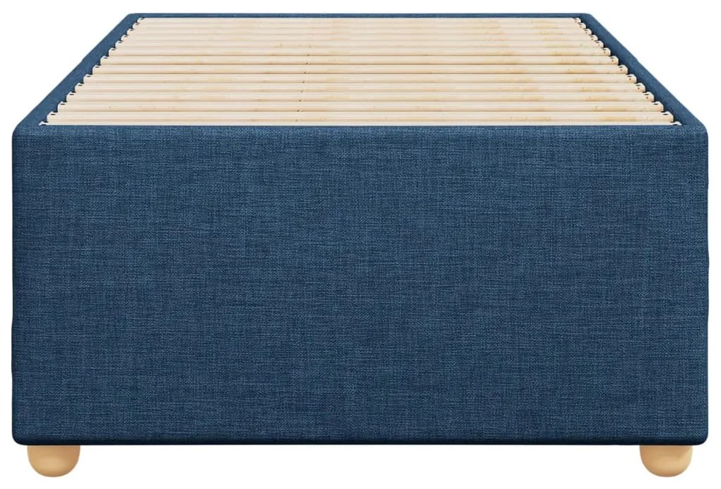 Estrutura de cama sem colchão 90x200 cm tecido azul