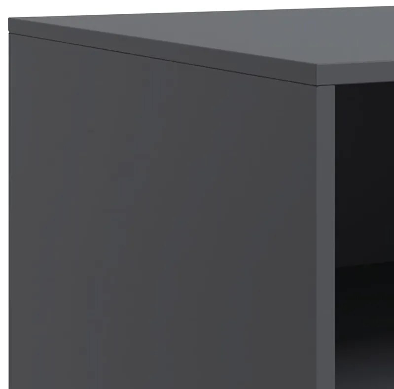 Móvel de TV 67x39x44 cm aço antracite