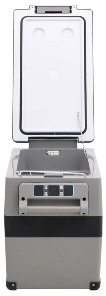 Mala térmica com pega e adaptador 35 L PP e PE preto/cinzento