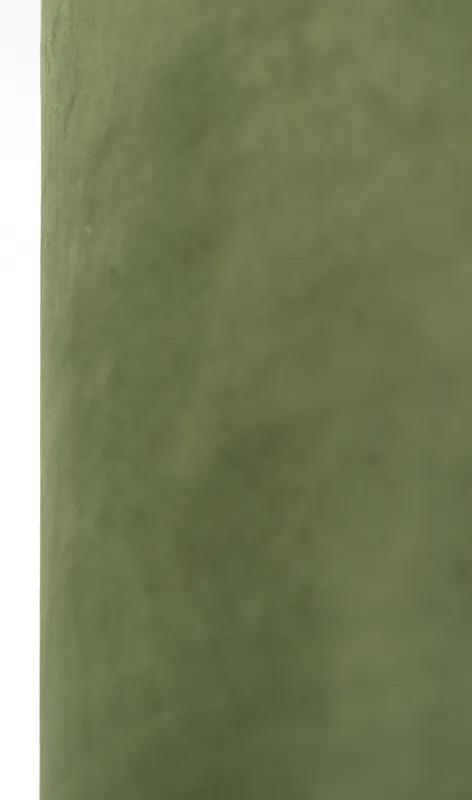 Abajur veludo verde 40/40/40 com interior dourado
