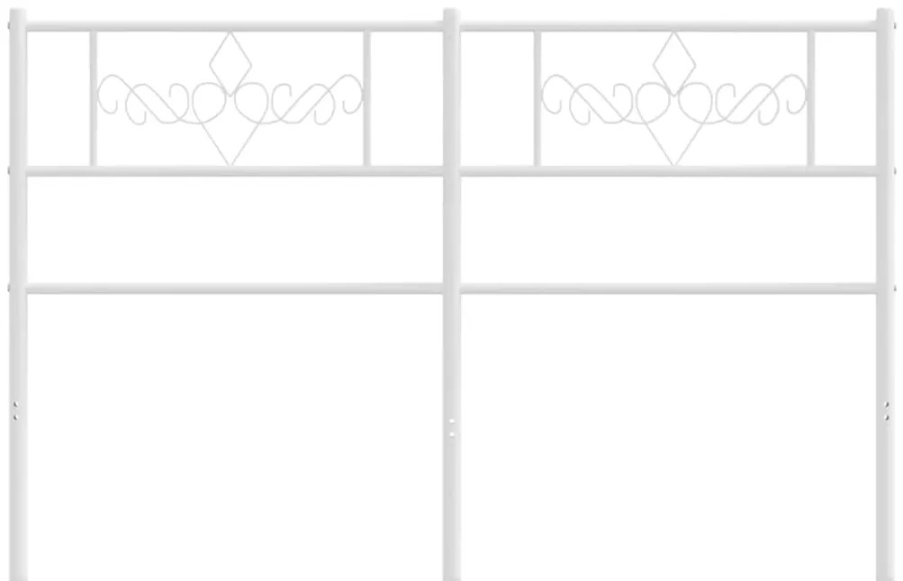 Cabeceira de cama 150 cm metal branco