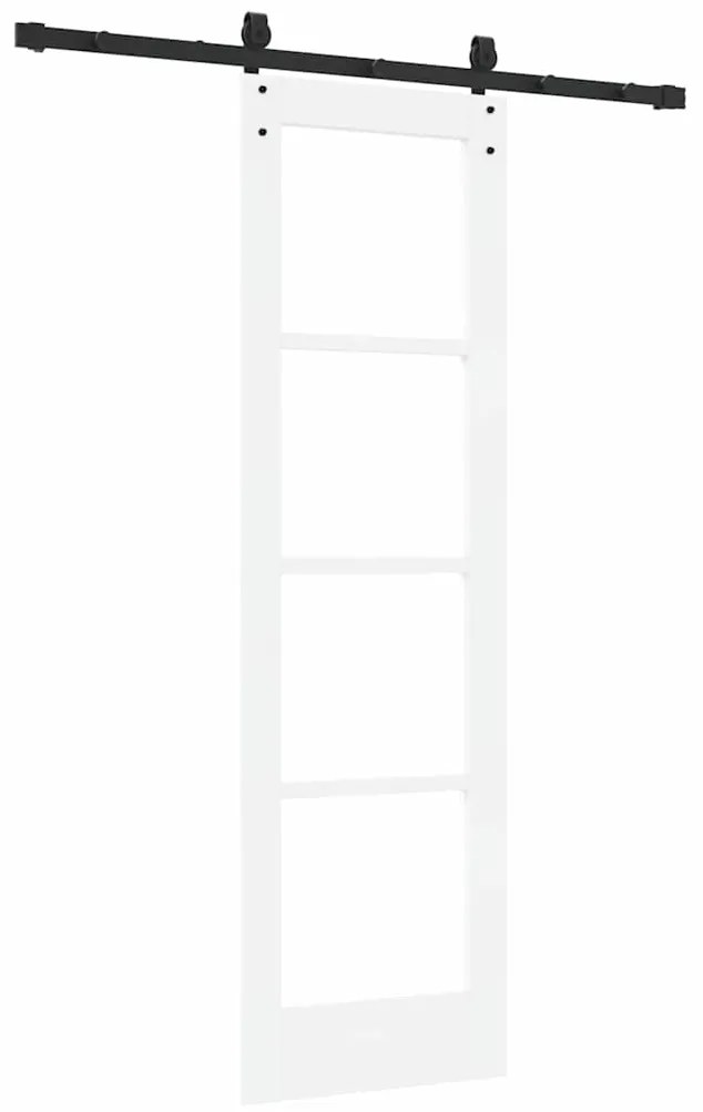 Porta Deslizante vidaXL com Conjunto de Ferragens 'ORKDAL'Branca 61x19
