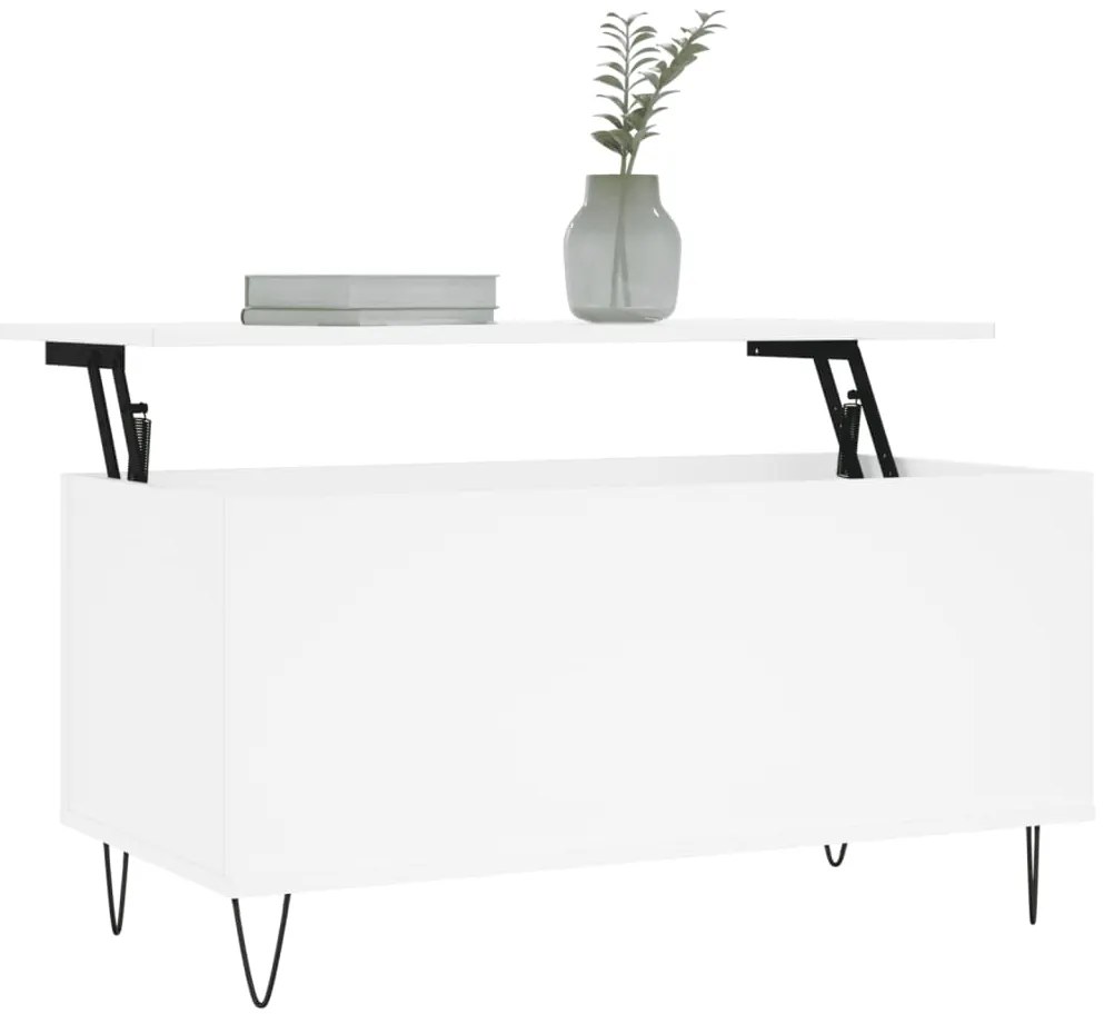 Mesa de centro 90x44,5x45 cm derivados de madeira branco