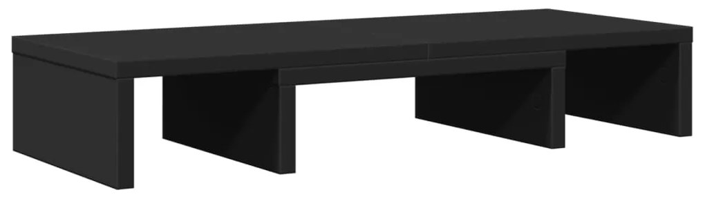 Suporte para monitor ajustável derivados de madeira preto