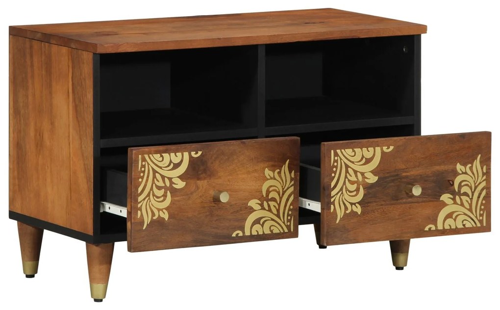 Buffet de TV 70x33x46 cm Madeira Sólida de Mangueira