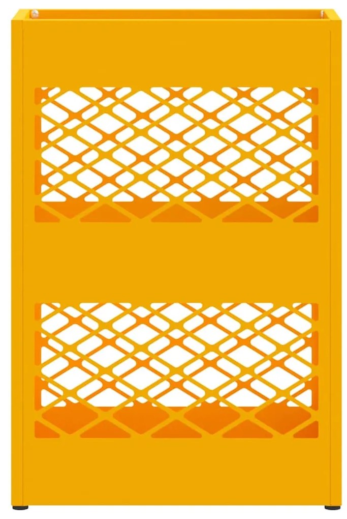 Suporte de Guarda-Chuva Amarelo Mostarda , 28x12x41 cm, Aço