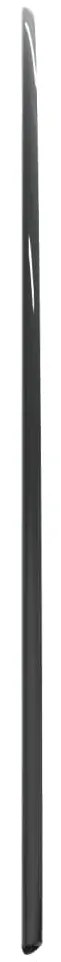 Placa de vidro semicircular para lareira 1000x500 mm