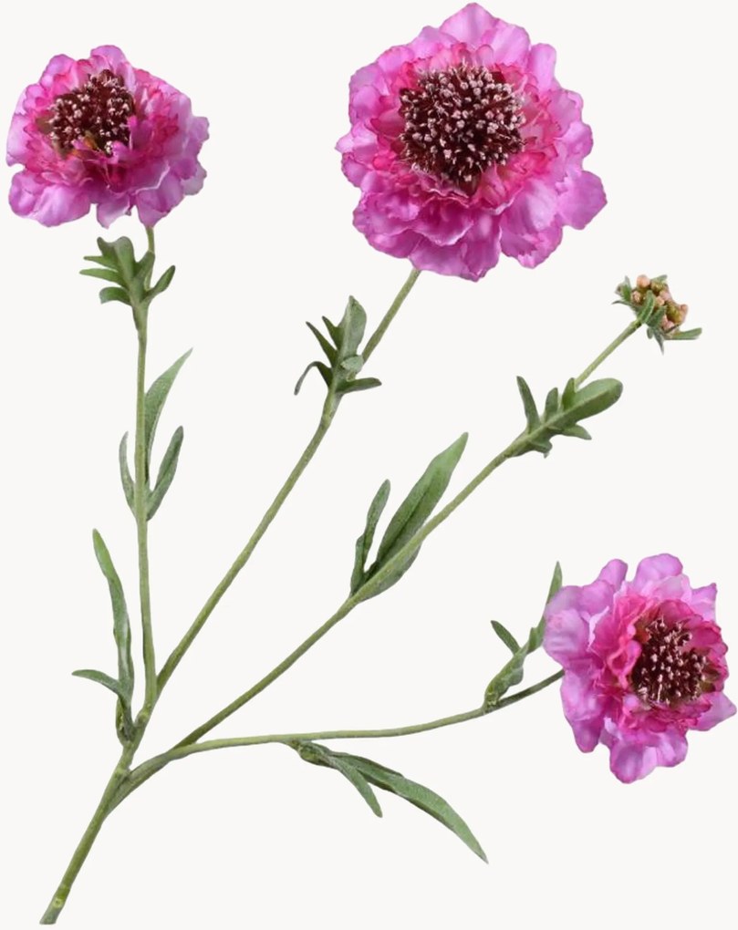 Flores artificiais Scabiosa, conjunto de 2